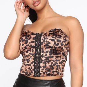 LEOPAED BUSTIER SIZE XL